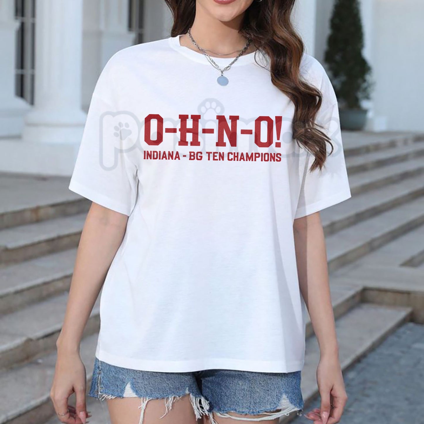 Indiana Hoosiers BIG TEN CHAMPIONS Victory Tee - IU Basketball Tournament Gear, Official Collegiate Title Shirt, Crimson & Cream Glory Apparel