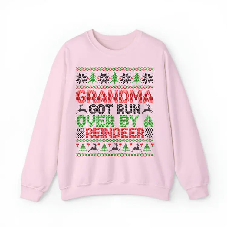 Grandma & Grandpa Funny Christmas Matching Sweatshirt – Holiday Grandparent Crewneck Set