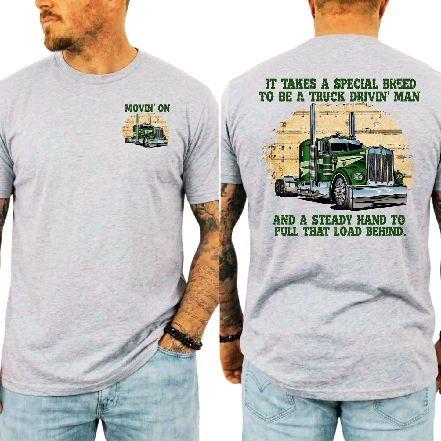 Movin' On Trucker Vintage T-Shirt – Retro 70s TV Show Big Rig Trucking Unisex Graphic Tee
