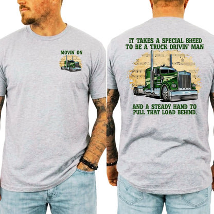 Movin' On Trucker Vintage T-Shirt – Retro 70s TV Show Big Rig Trucking Unisex Graphic Tee