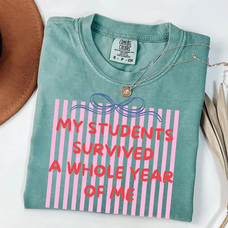 Comfort Colors® End of Year Teacher T-Shirt – Last Day of School Graphic Tee, Summer Break Educator Top, Funny Teacher Appreciation Shirt