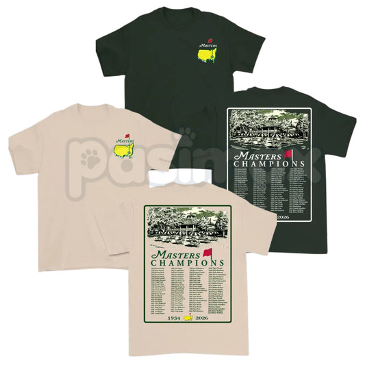 2026 Masters Tournament Augusta T-Shirt – 90th Masters Champions Graphic Tee, Premium 100% Cotton Golf Heritage Top, Soft Lived-In Heavyweight Augusta Commemorative Shirt, Made in USA-Pasimax