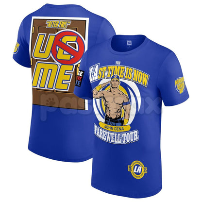 JOHN CENA Farewell Tour 2025 Collection T-Shirt - WWE Wrestling Legend Commemorative Tee, Hustle Loyalty Respect Fan Apparel, Never Give Up Nostalgia Gift