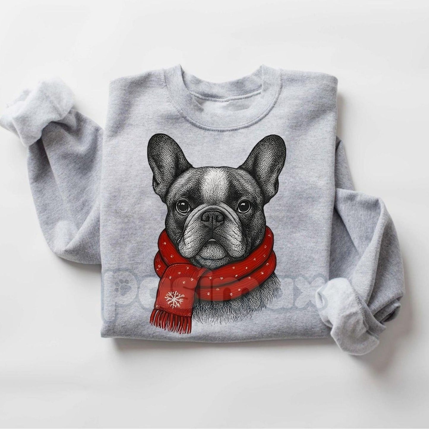 Santa Paws Christmas Dog Sweatshirt – Sport Grey Crewneck for Dog Lovers | Dog Mom Gift