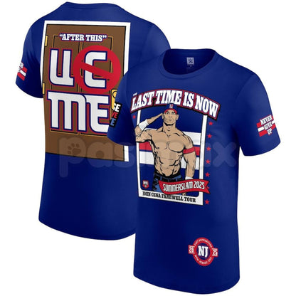 JOHN CENA Farewell Tour 2025 Collection T-Shirt - WWE Wrestling Legend Commemorative Tee, Hustle Loyalty Respect Fan Apparel, Never Give Up Nostalgia Gift