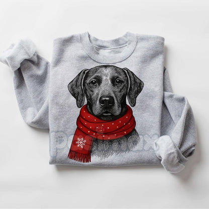Santa Paws Christmas Dog Sweatshirt – Sport Grey Crewneck for Dog Lovers | Dog Mom Gift