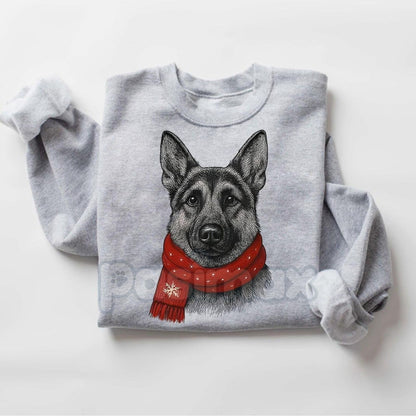 Santa Paws Christmas Dog Sweatshirt – Sport Grey Crewneck for Dog Lovers | Dog Mom Gift