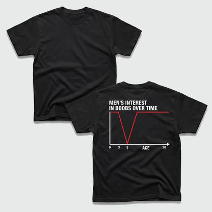 Men's Interest Funny Graphic Printed Tee – Retro Vintage Style Humorous Everyday Lifestyle Unisex T-Shirt