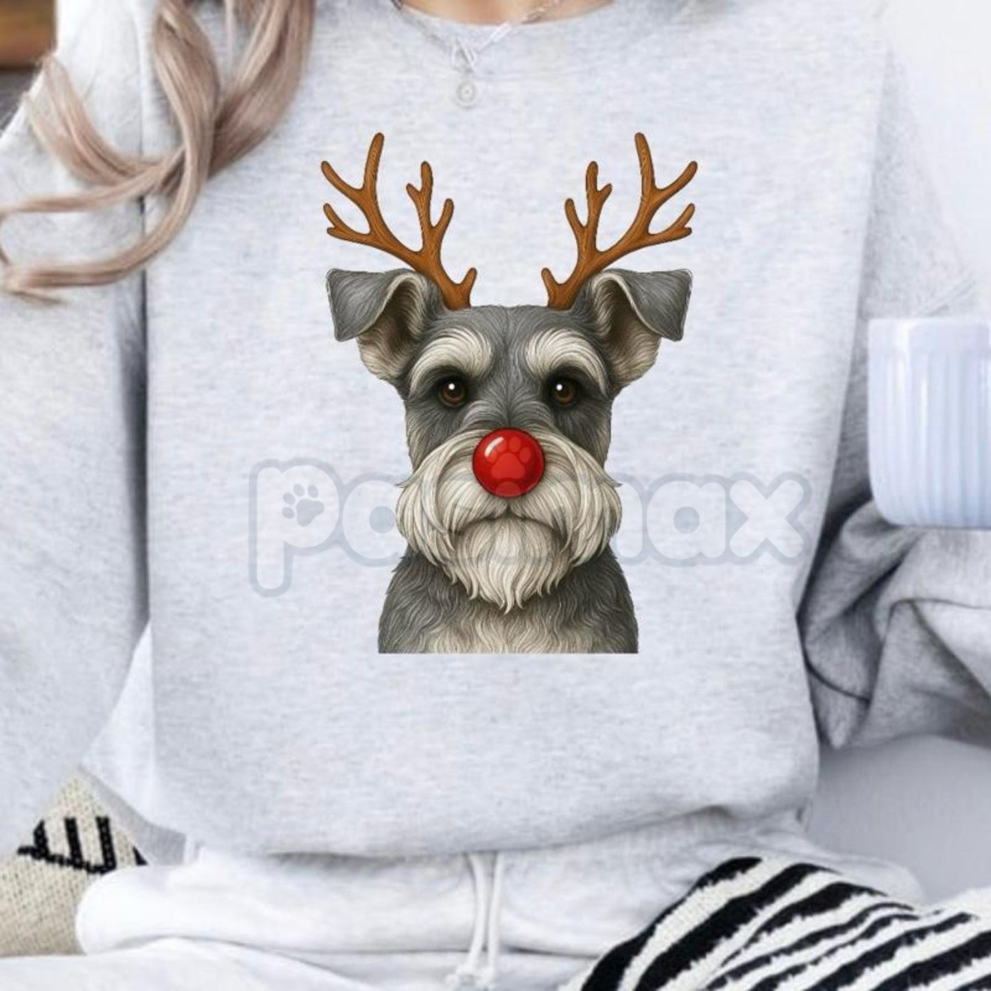 Christmas Reindeer Dog Sweatshirt – Festive Pet Graphic Holiday Apparel