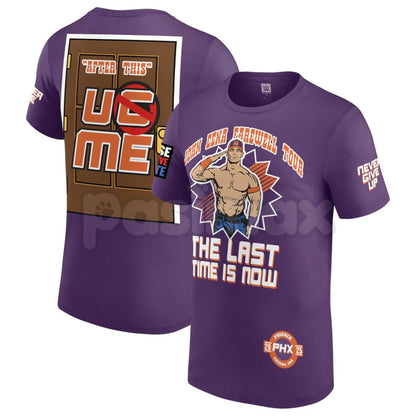 JOHN CENA Farewell Tour 2025 Collection T-Shirt - WWE Wrestling Legend Commemorative Tee, Hustle Loyalty Respect Fan Apparel, Never Give Up Nostalgia Gift
