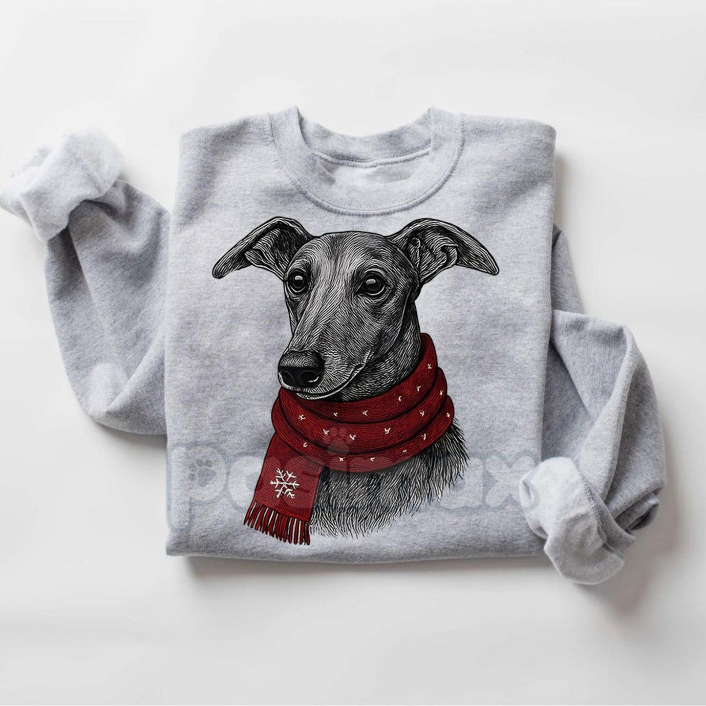 Santa Paws Christmas Dog Sweatshirt – Sport Grey Crewneck for Dog Lovers | Dog Mom Gift