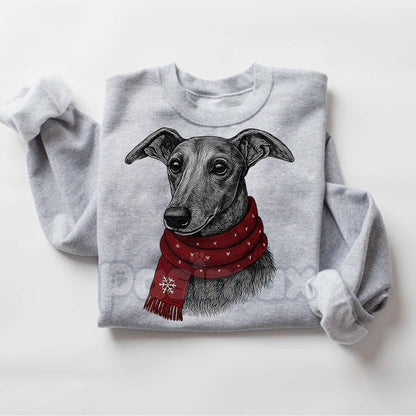 Santa Paws Christmas Dog Sweatshirt – Sport Grey Crewneck for Dog Lovers | Dog Mom Gift