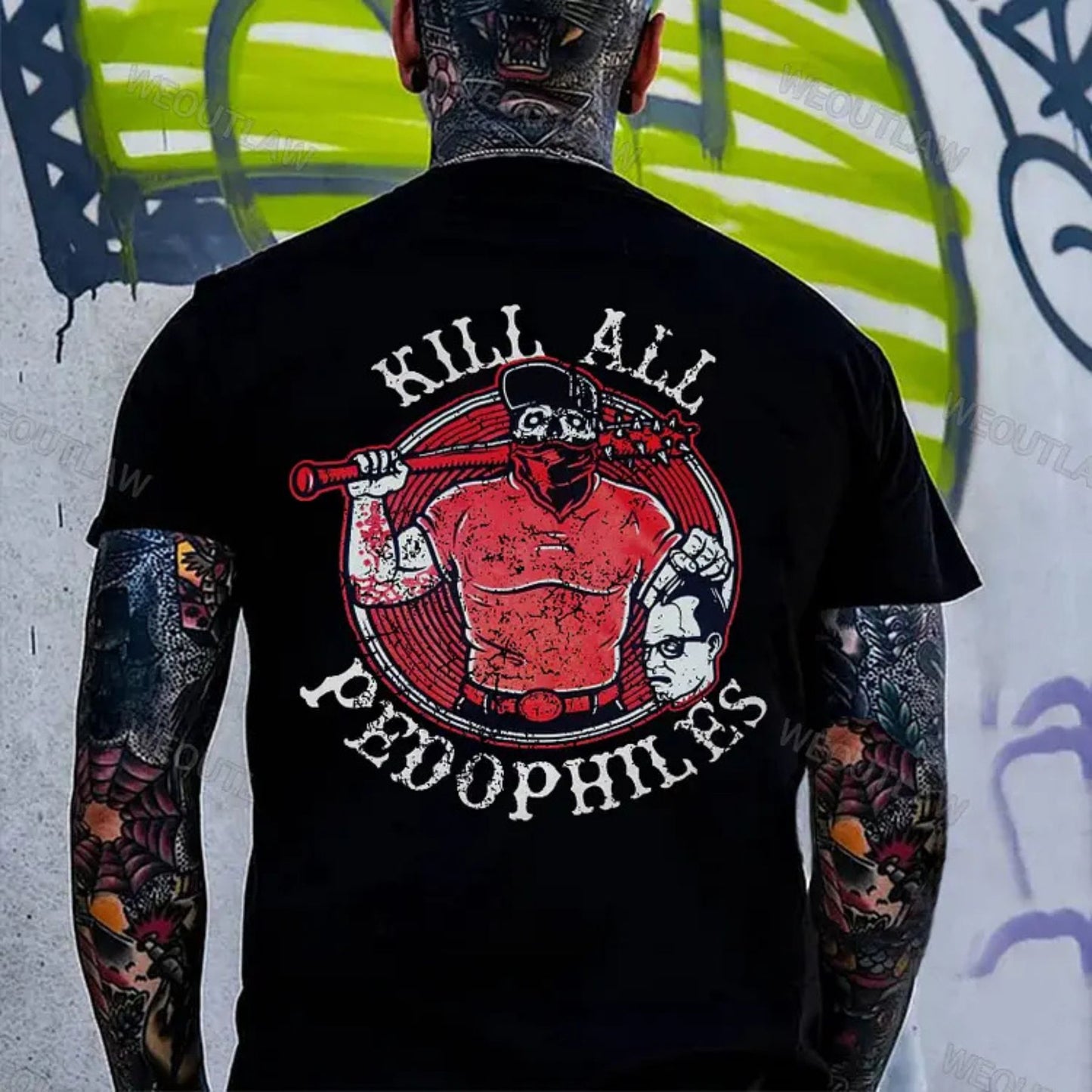 "End All Pedo" Print Shirt - Anti-Abuse Advocate Apparel, Unisex Statement Tee