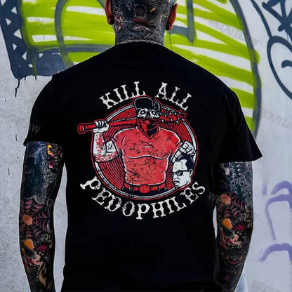 "End All Pedo" Print Shirt - Anti-Abuse Advocate Apparel, Unisex Statement Tee