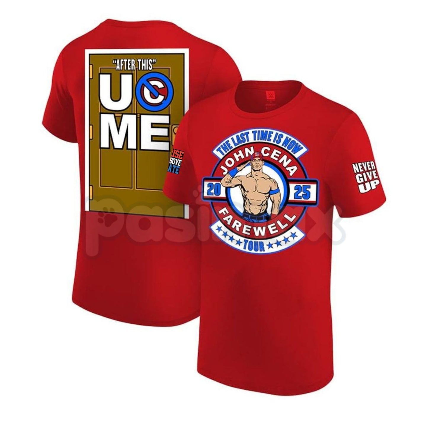 JOHN CENA Farewell Tour 2025 Collection T-Shirt - WWE Wrestling Legend Commemorative Tee, Hustle Loyalty Respect Fan Apparel, Never Give Up Nostalgia Gift