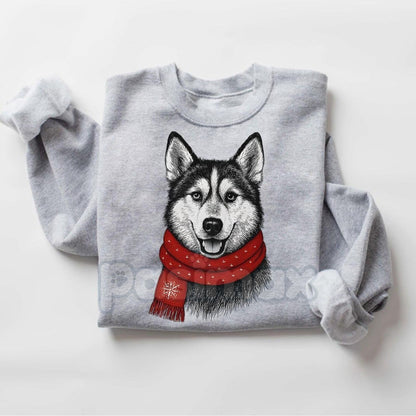 Santa Paws Christmas Dog Sweatshirt – Sport Grey Crewneck for Dog Lovers | Dog Mom Gift