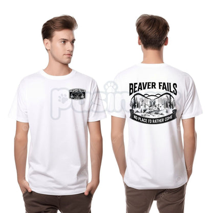 "Beaver Falls" Funny Men's T-Shirt – Humorous Vintage Style Graphic Tee, Premium 100% Cotton Casual Menswear, Soft Lived-In Heavyweight Crewneck Top, Made in USA