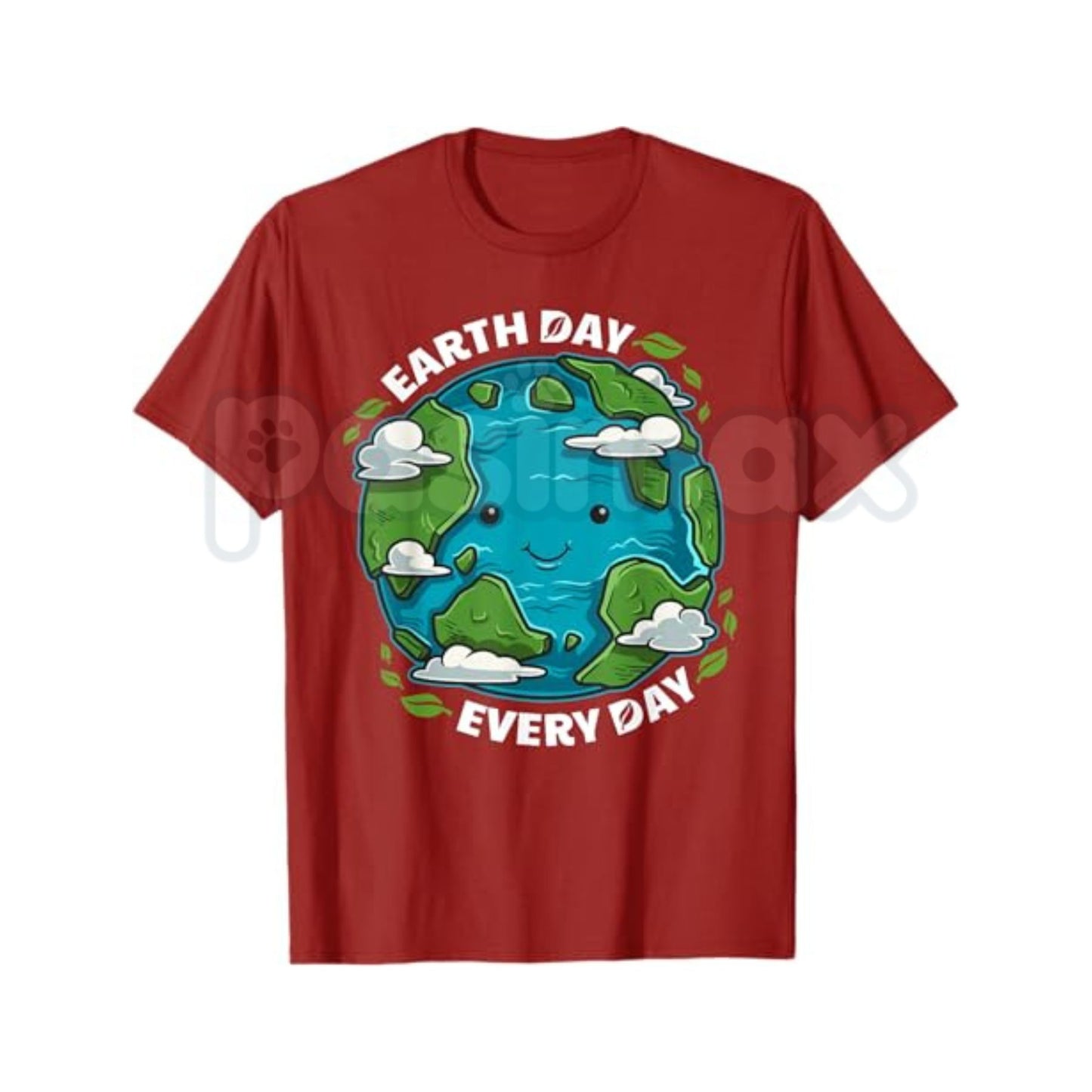 "Earth Day Every Day" Cute Environmental T-Shirt – Eco-Friendly Gift Graphic Tee, Premium 100% Cotton Sustainable Nature Top, Soft Lived-In Heavyweight Planet Pride Shirt, Made in USA
