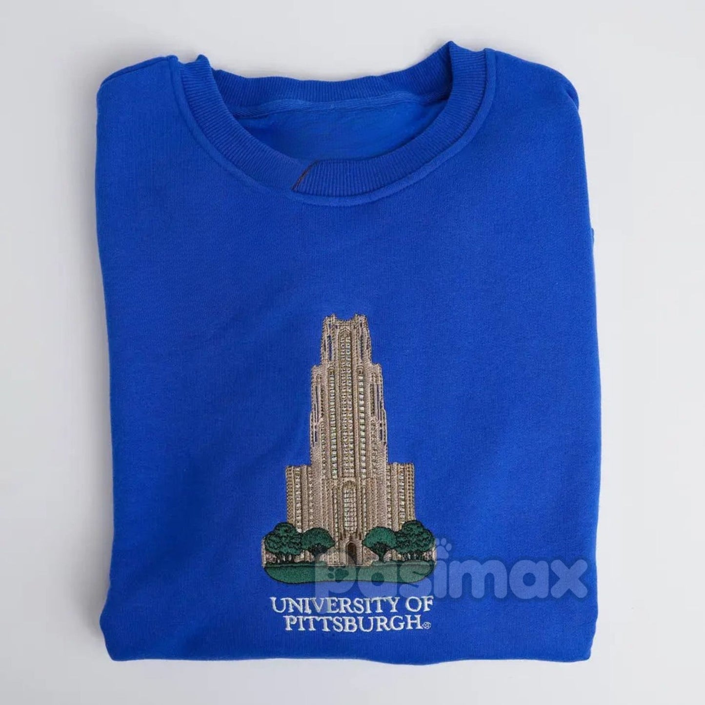 Embroidered University of Pittsburgh Sweatshirt – Pitt Panthers Crewneck