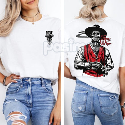 Doc Holliday "Say When" Zombie T-Shirt - Old West Death Dealers Collection, Tombstone Ghost Town Cowboy Shirt