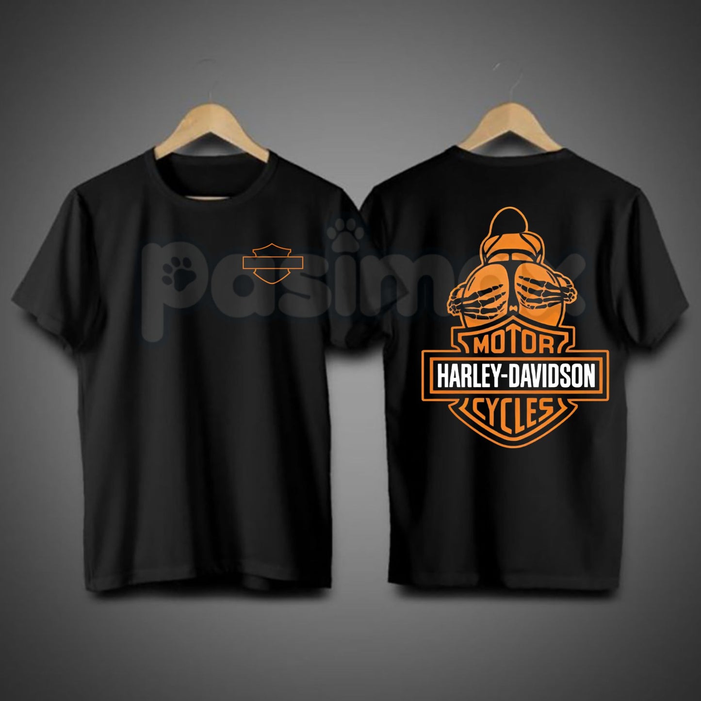 "Barley Chick" Biker Style Men's T-Shirt - Vintage Motorcycle Graphic Tee, Rugged Chopper & Cafe Racer Shirt, Premium Heavyweight Unisex Rider Apparel, Old School Biker Culture Top, Badass Motorhead Gift for Men