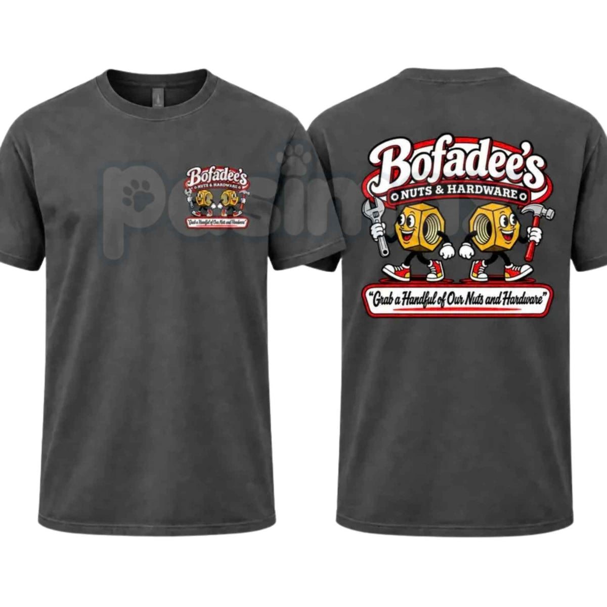 Bofadees Nuts And Hardware T-Shirt – Funny Innuendo Mechanic Humor Unisex Tee