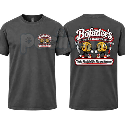 Bofadees Nuts And Hardware T-Shirt – Funny Innuendo Mechanic Humor Unisex Tee