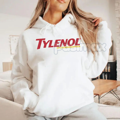 Funny Tylenol Epsteinaminophen Hoodie – Dark Humor Satire Pullover, Edgy Commentary Top