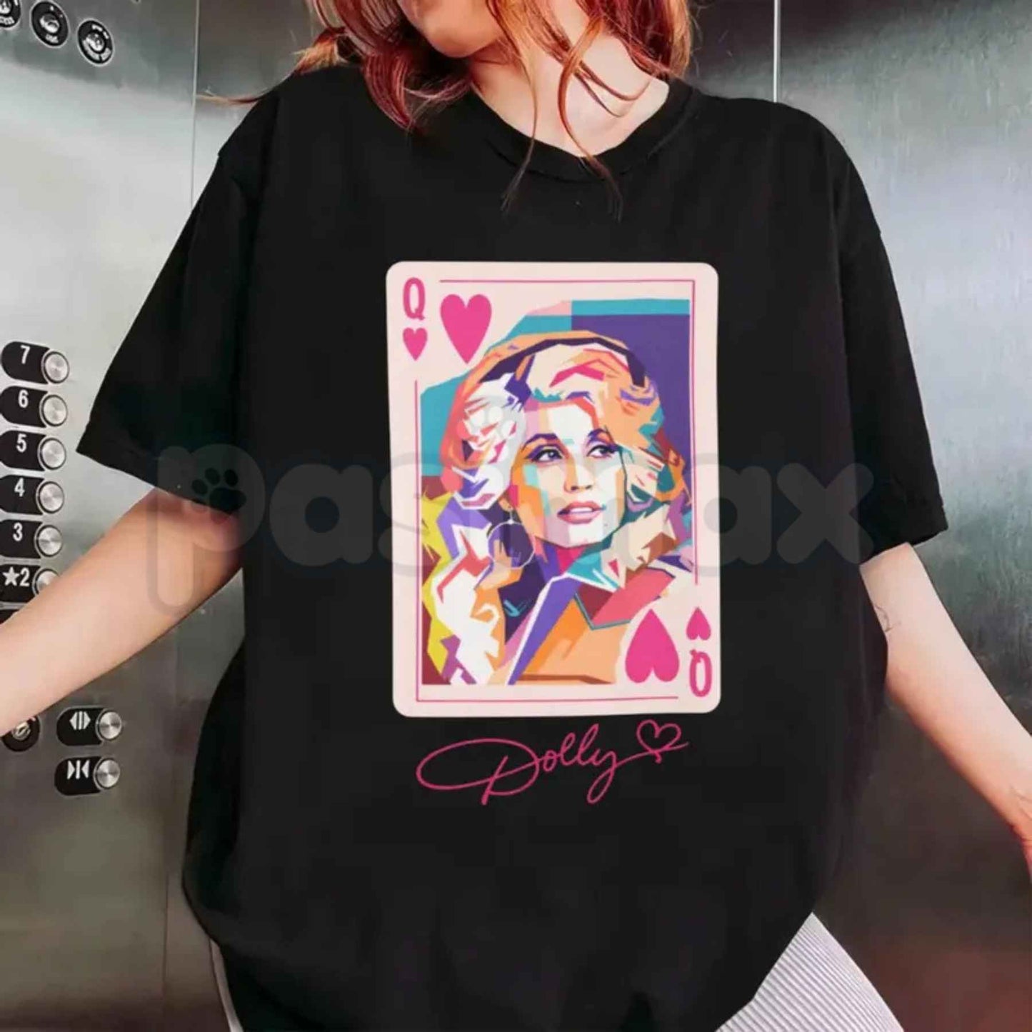 Dolly Parton Queen Of Hearts T-Shirt – Vintage Country Music Retro Unisex Cotton Tee