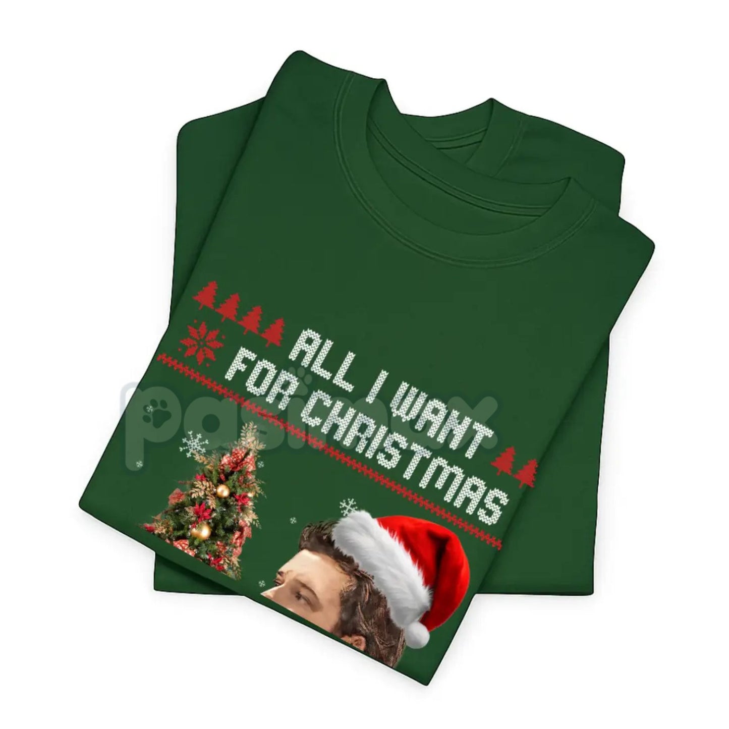 "All I Want for Christmas" Music Lover T-Shirt - Funny Holiday Slogan Tee, Christmas Party Shirt, Unisex Festive Gift Apparel