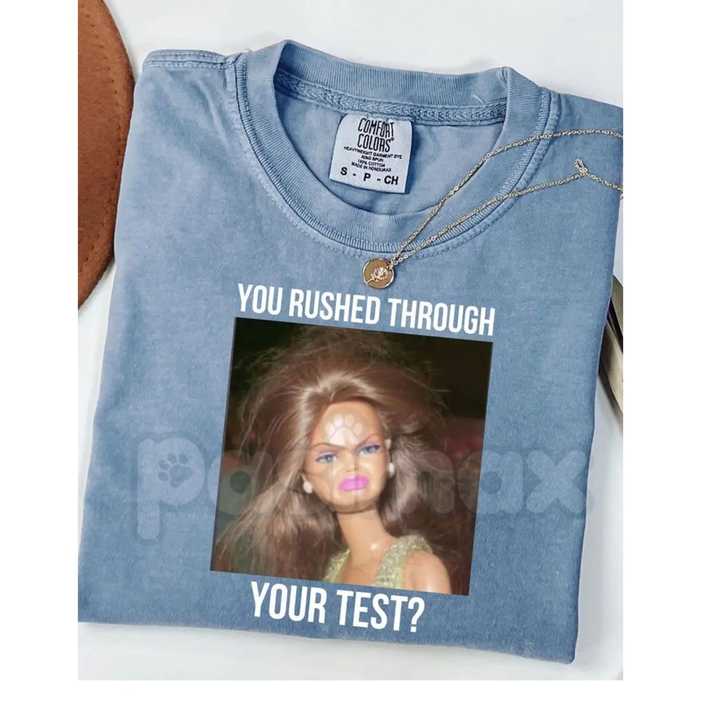 Comfort Colors® "Testing Era" Teacher T-Shirt – Funny Retro Doll Meme Testing Day Tee, State Testing Coordinator Shirt, Final Exam Week Team Gift