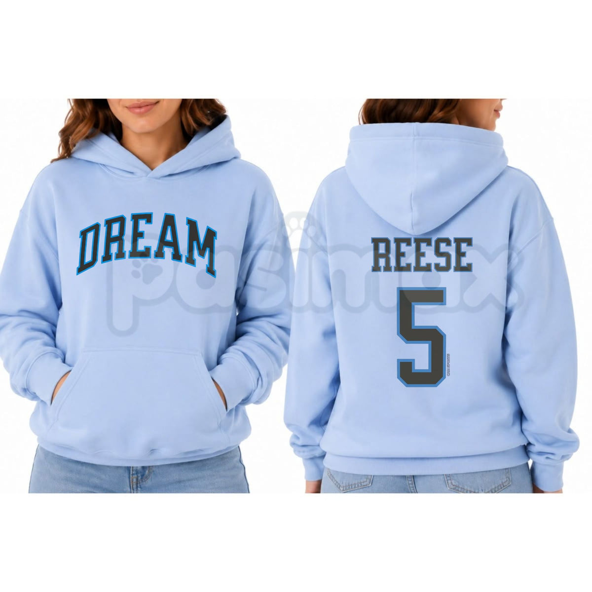 Angel Reese Chicago Sky & Dream Basketball Graphic Hoodie – WNBA Women's Hoops Fan Pullover, Vintage Sports Streetwear Sweatshirt, Unisex Heavy Blend