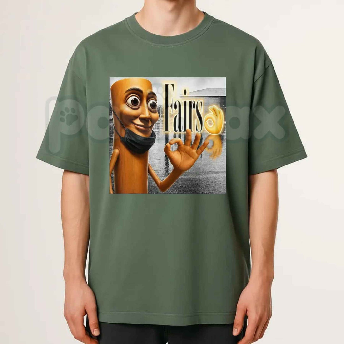 T Tung Sahur Fairs Parody YBG Meme T Shirt – Funny Italian Brainrot Irony Tee, Chronically Online Tung Tung Sahur Unisex Classic Cotton Shirt