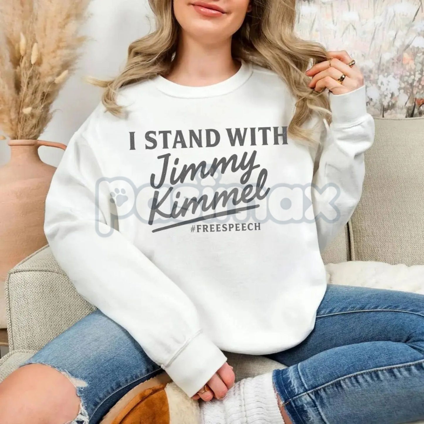 I Stand With Jimmy Kimmel Free Speech Sweatshirt – Advocacy & Comfort Top