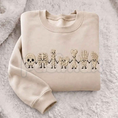 Radiology Tech Skeleton Embroidered Sweatshirt – Cute X-Ray Tech Crewneck