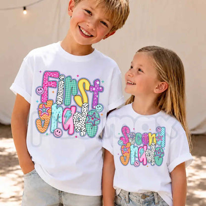 Comfort Colors® Preppy Back to School T-Shirt – Coquette Teacher First Day of School Graphic Tee, Vintage Kids Unisex Top