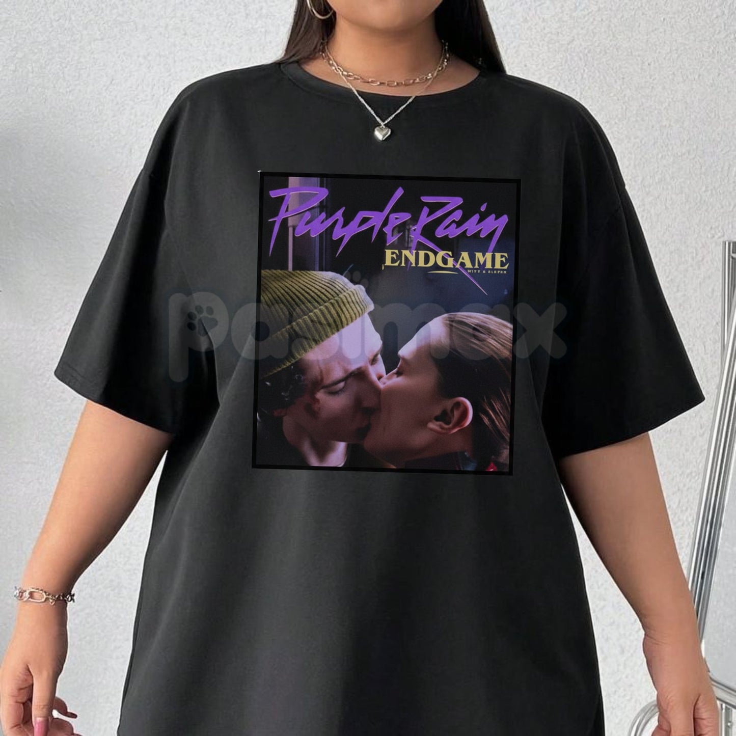 "Purple Rain" End Game T-Shirt - Vintage Prince Tribute Graphic Tee, Retro 80s Music Legend Shirt, Purple Rain Movie Fan Apparel, Unisex Rock Pop Top