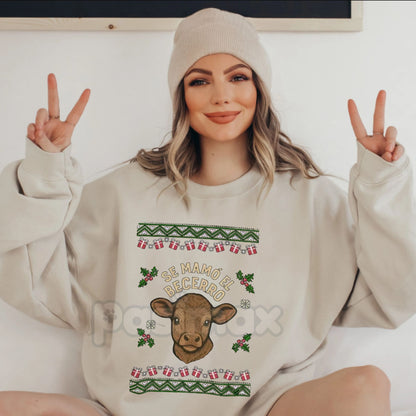 "Se Mamó El Becerro" Sweatshirt | Funny Mexican Spanish Idiom Crewneck | Norteño Music Fan Gift