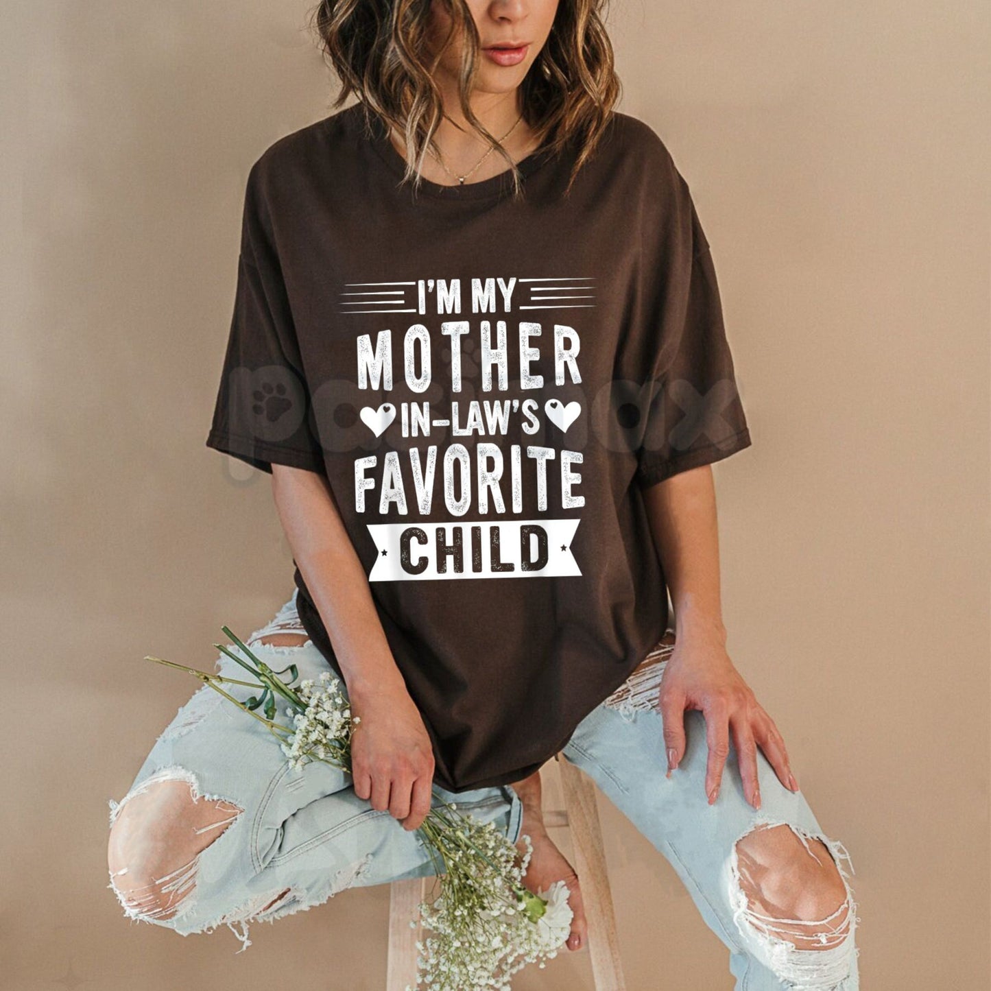 "Officially the Favorite" Mother-In-Law Tee - Sibling Rivalry Humor Shirt, Best In-Law Gift, Funny Family Status Apparel