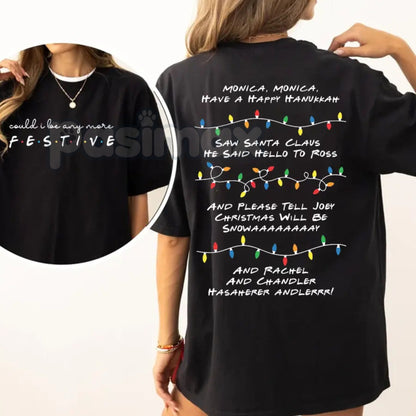 Phoebe Buffay Song Friends Christmas T-Shirt - Funny TV Show Holiday Gift, Unisex Smelly Cat Sweater Tee, 90s Sitcom Fan Apparel