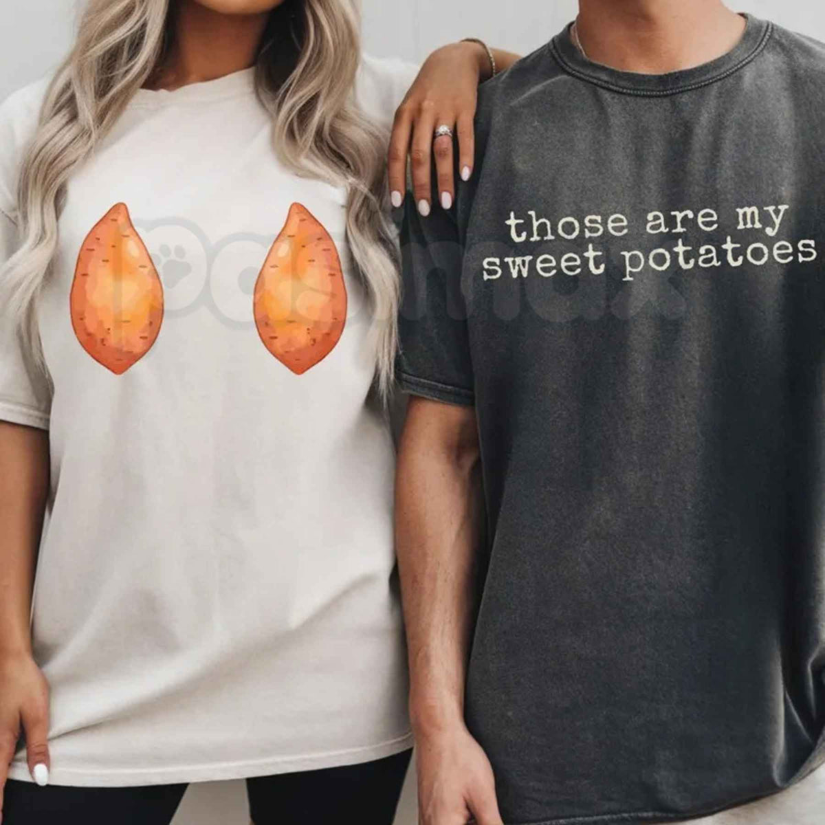 Comfort Colors® Funny Thanksgiving Couples T-Shirt – Sarcastic Holiday Matching Graphic Tee, Humorous Turkey Unisex Top & Gift