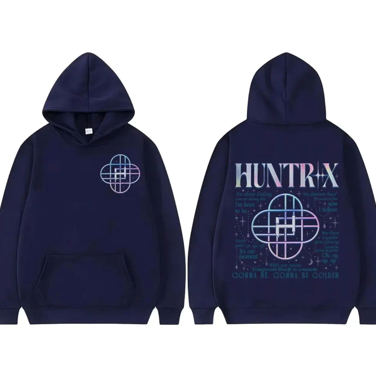 Korean Streetwear Kpop Hoodie – "Demon Hunters" Fan Gift, Unisex Loose Fit Pullover, Trending K-Fashion