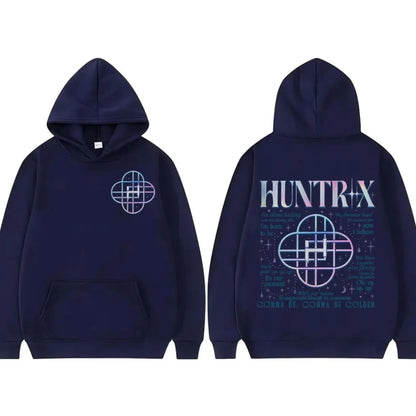 Korean Streetwear Kpop Hoodie – "Demon Hunters" Fan Gift, Unisex Loose Fit Pullover, Trending K-Fashion