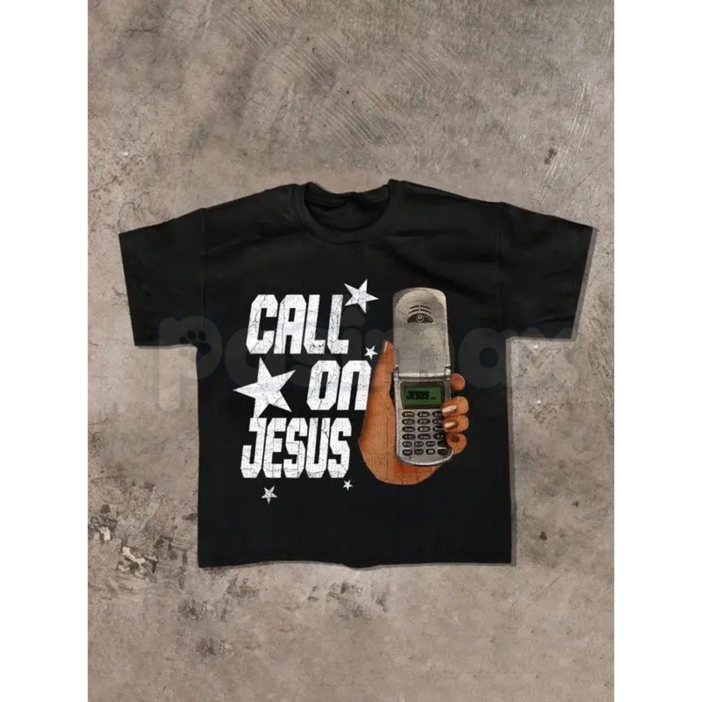"Call On Jesus" Christian T-Shirt – Inspirational Faith Graphic Tee, Premium 100% Cotton Worship Top, Soft Lived-In Heavyweight Scripture Shirt, Made in USA
