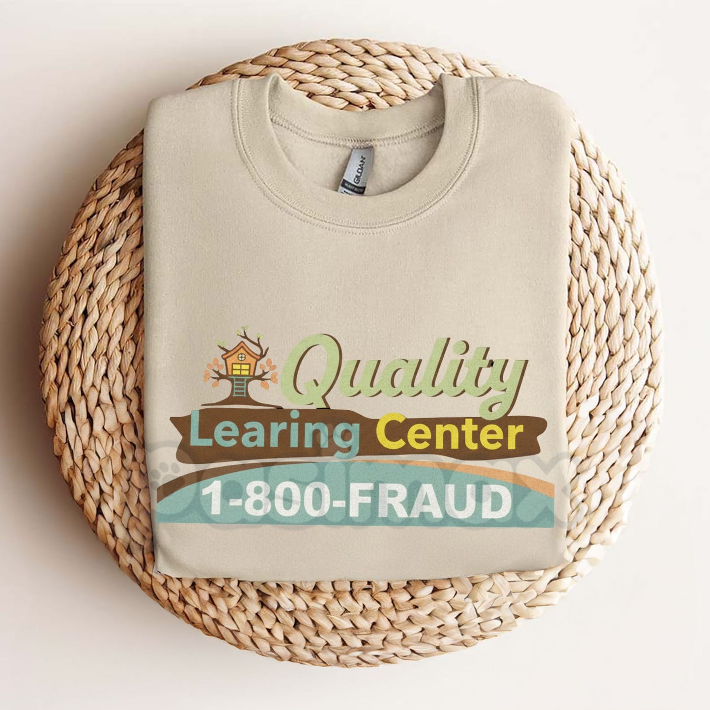 Quality Learning Center Parody T-Shirt - Vintage 90s Education Logo Tee, Ironic Corporate Aesthetic Shirt, Funny Nostalgic Liminal Space Graphic Apparel
