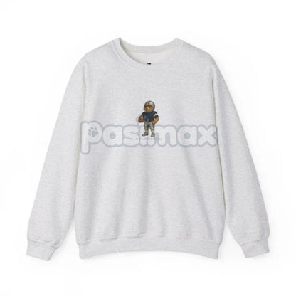 Vintage Football Teddy Bear Sweatshirt – Custom Team Fan Gift in Ash Color