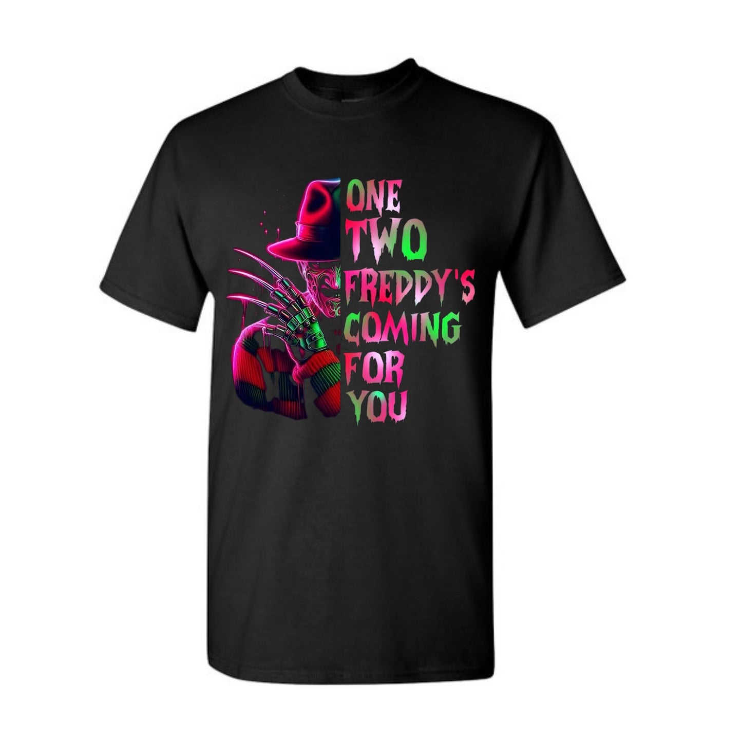 Horror Characters Movie T-Shirt - Scary Clown & Monster Graphic Tee, Halloween Womenswear