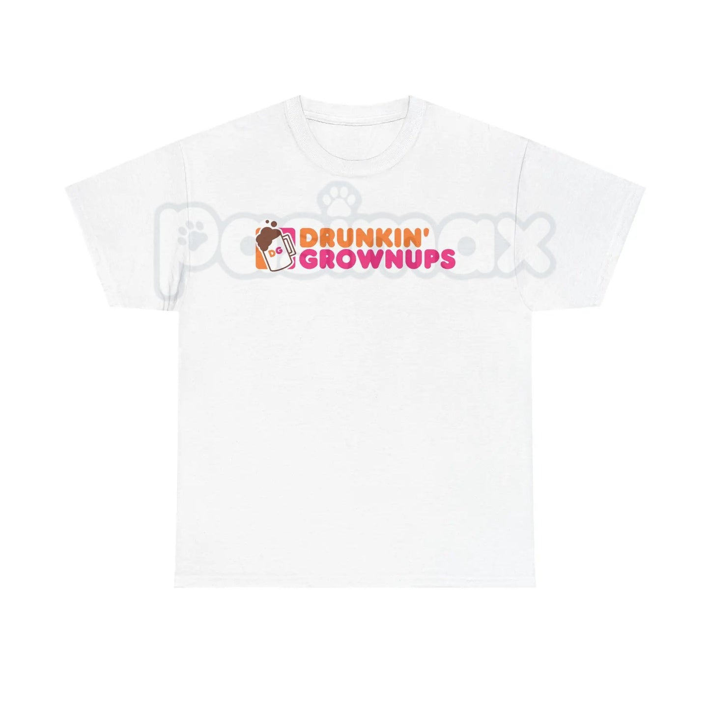 "Drunkin’ Grownups" Sarcastic Drinking T-Shirt - Viral Adult Humor Graphic Tee, Funny Parody Coffee Logo Shirt, Premium Heavyweight Relaxed Fit Top, Party & Brunch Gift for Her & Him, Comedy Slogan Weekend Tee