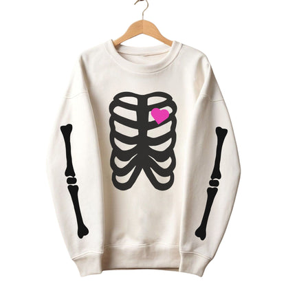 Skeleton Halloween Sweatshirt for Women – Spooky & Cozy Crewneck