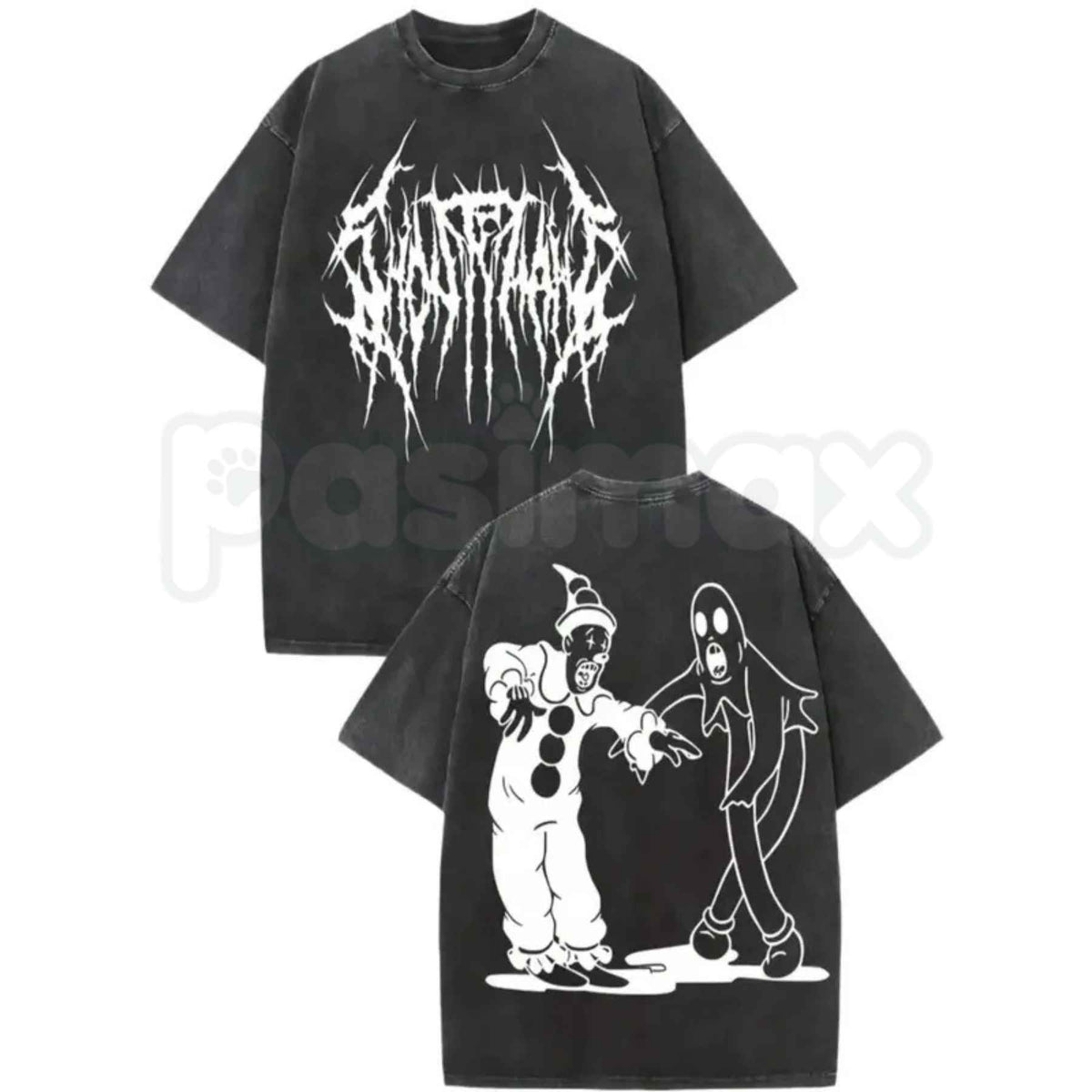 Kendim Sectim Ghostmane Halloween Spooky Graphic T-Shirt – Dark Trap Metal Rap Vintage Washed Lightweight Cotton Unisex Streetwear Top